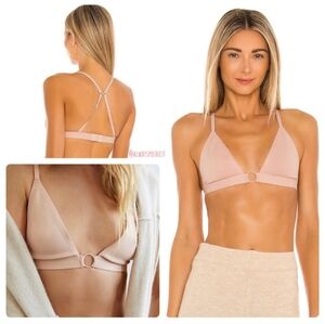 Free People Oh Scuba Bralette Antique Shell size Large